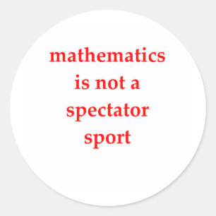 Adesivo piada engraçada da matemática
