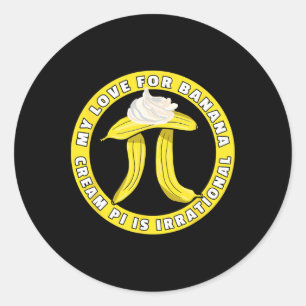 Adesivo Piada Engraçado Pi Day Pi - Símbolo Bynana Cream P