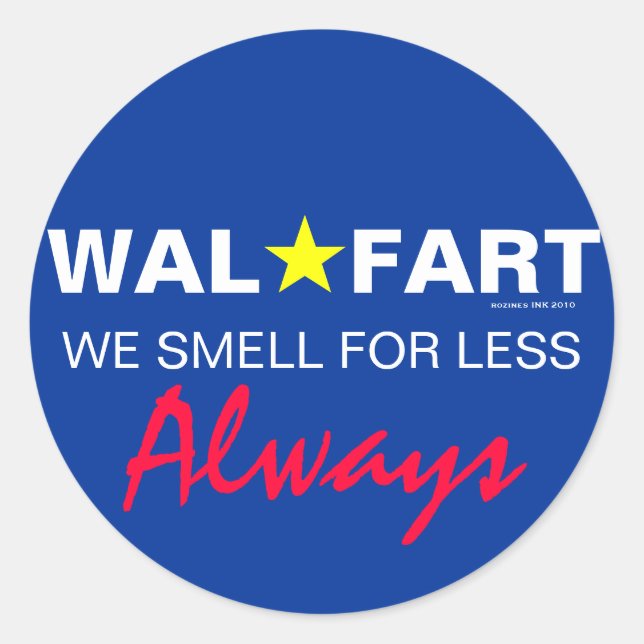 Adesivo Piada Imatura De Wal Mart Sobre Farinhas Smelosas (Frente)