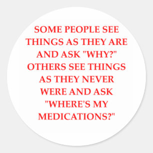 Adesivo piada louca do psiquiatra