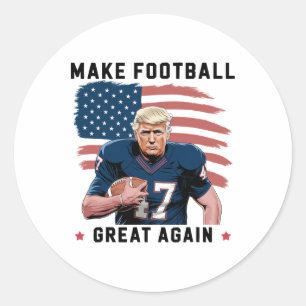 Adesivo Piada Trump Futebol Faça Americano Futebol Ótimo N