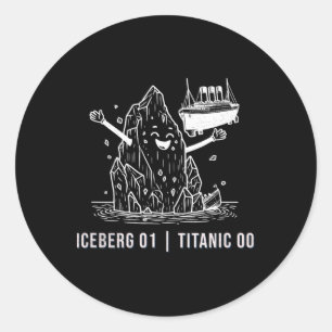Adesivo Piadas Rms Titanic Iceberg Navio de Cruzeiro Homen