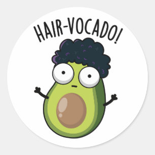 Adesivo Piadinhas engraçadas de abacate Hair-vocado