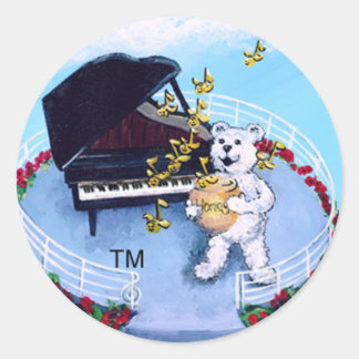 Adesivo Piano Bears Sticker