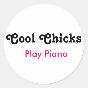 Adesivo Piano de Reprodução de Pintinhos legal