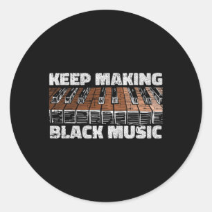 Adesivo Piano Music Lover Black History Month Pianista