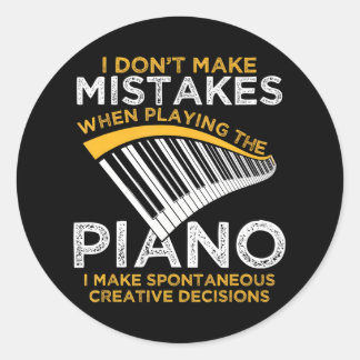 Adesivo Piano Musical Pianista de Teclado