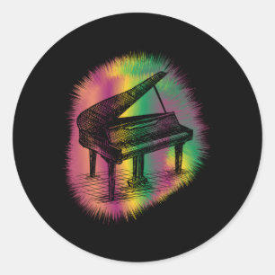 Adesivo Piano Pianista Instrut Piano Música Piano