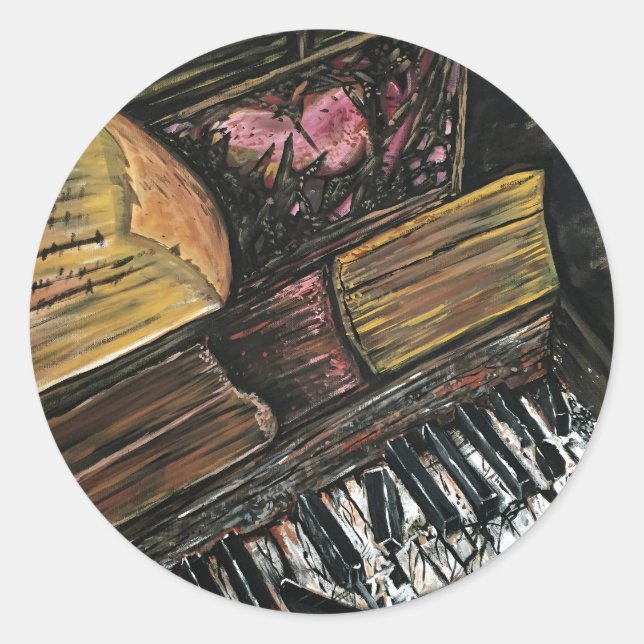 Adesivo Piano quebrado (Frente)