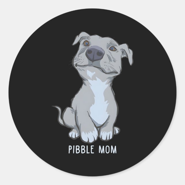 Adesivo Pibble Mãe Pittie Love Pitbull (Frente)