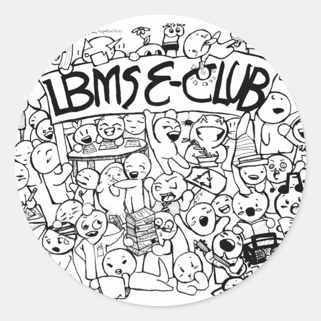 Adesivo Pic Sticker E-Club (Frente)