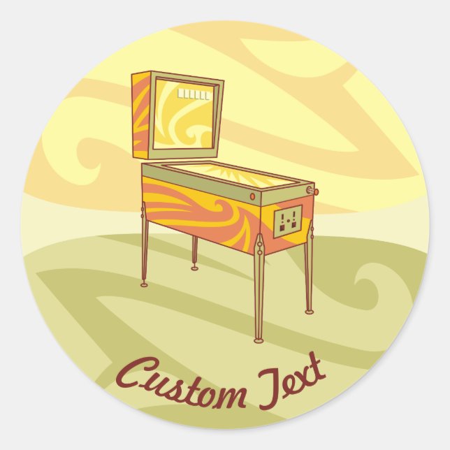 Adesivo Pica-pente-cola-redonda clássica (Frente)