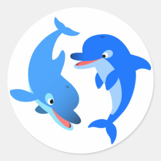 Adesivo Picante de Dolphins de Cartoon Bonito