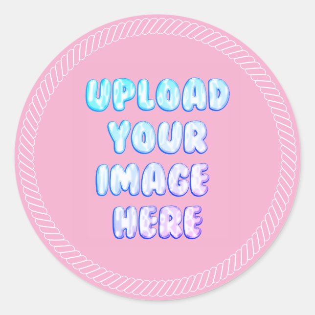 Adesivo Pick Classic Round Sticker with a Business Logo (Frente)