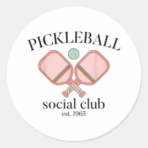 Adesivo Pickle Ball Social Club EST 1965 Men Women
