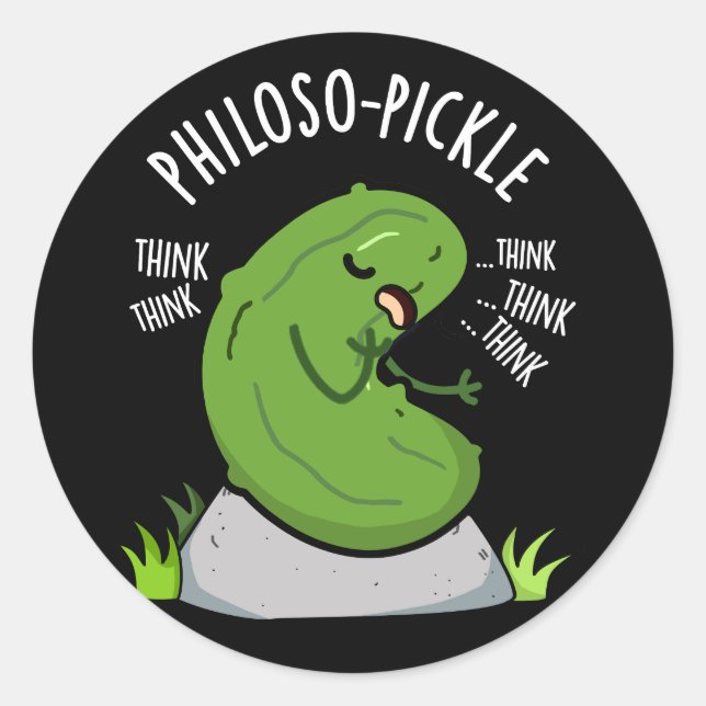 Adesivo Pickle Funny Pickle Dark BG (Frente)
