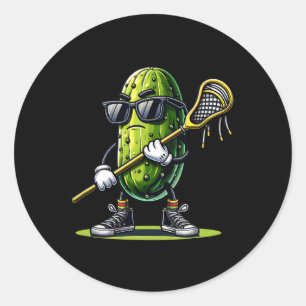 Adesivo Pickle Jogando Lacrosse Engraçada Tendência Esport