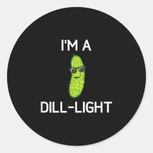 Adesivo Pickle Pun, Eu Sou Uma Luz Dill, Engraçado, Piadas