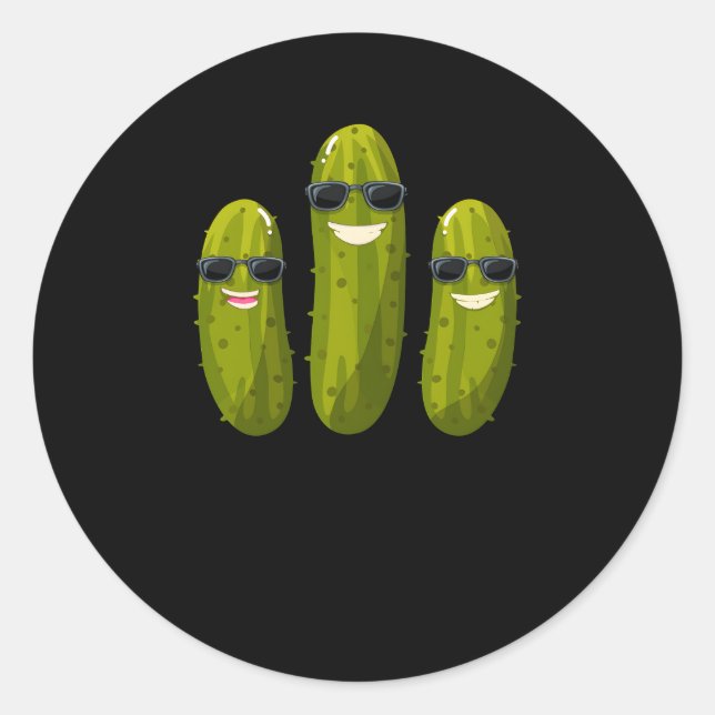 Adesivo Pickle Squad Vegan Dill Pickle Squad (Frente)