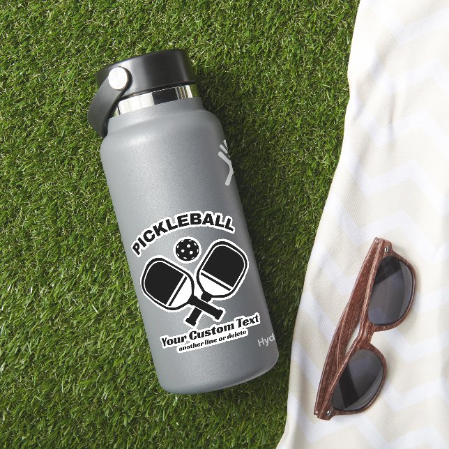 Adesivo Pickleball Club Pickleball Paddle & Ball Personali (HydroFlask Insitu)