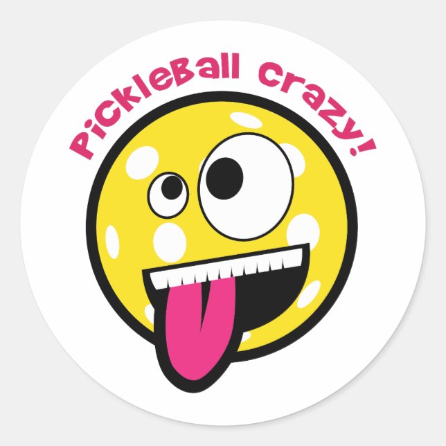 Adesivo Pickleball Crazy (Frente)