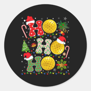 Adesivo Pickleball De Árvore De Natal Ho Ho Ho Papais noei