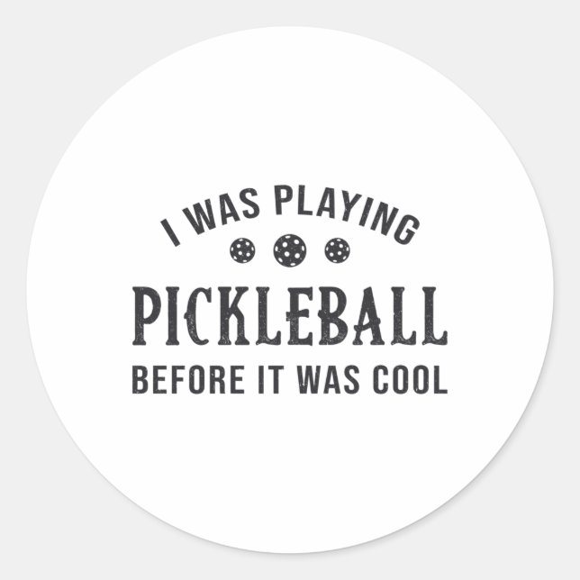 Adesivo Pickleball Dink Eu Estava Jogando Presente De Pick (Frente)