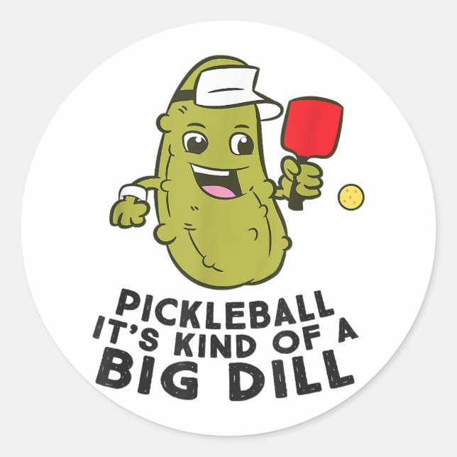 Adesivo Pickleball É um tipo de pílula grande (Frente)