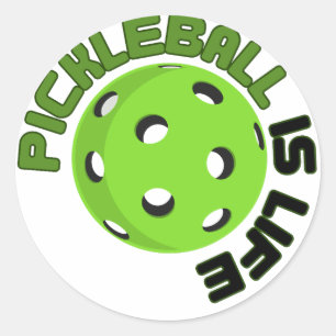 Adesivo Pickleball é Vida