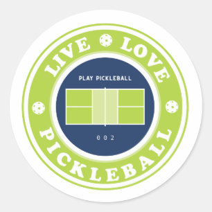 Adesivo Pickleball em vida real