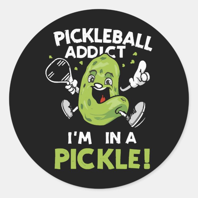 Adesivo Pickleball-Engraçado (Frente)