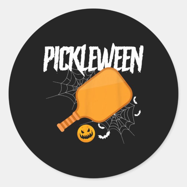 Adesivo Pickleball Feira de Pedra do Halloween (Frente)