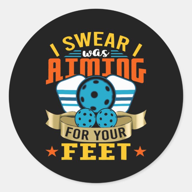 Adesivo Pickleball Funny Quotes Humorous Slogans Men (Frente)
