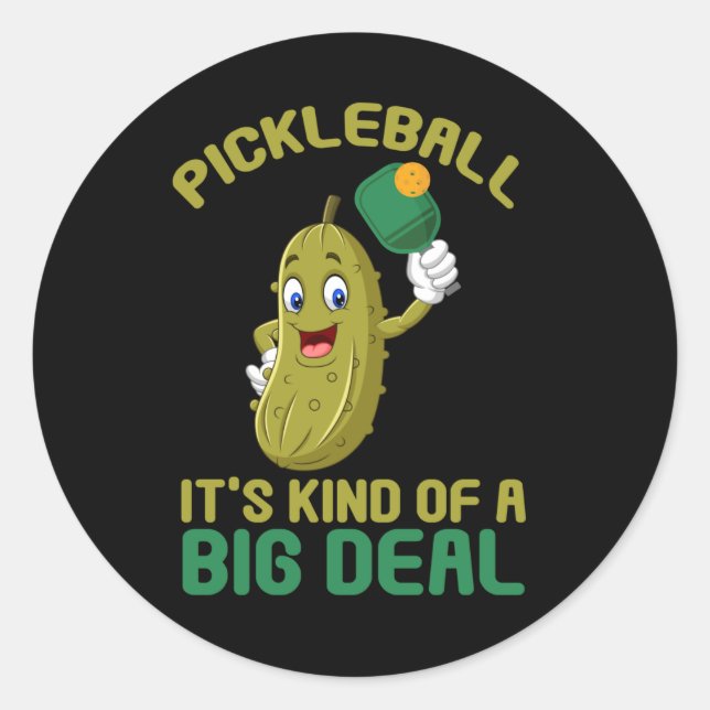 Adesivo Pickleball Kid Big Deal Pickles Esporte (Frente)
