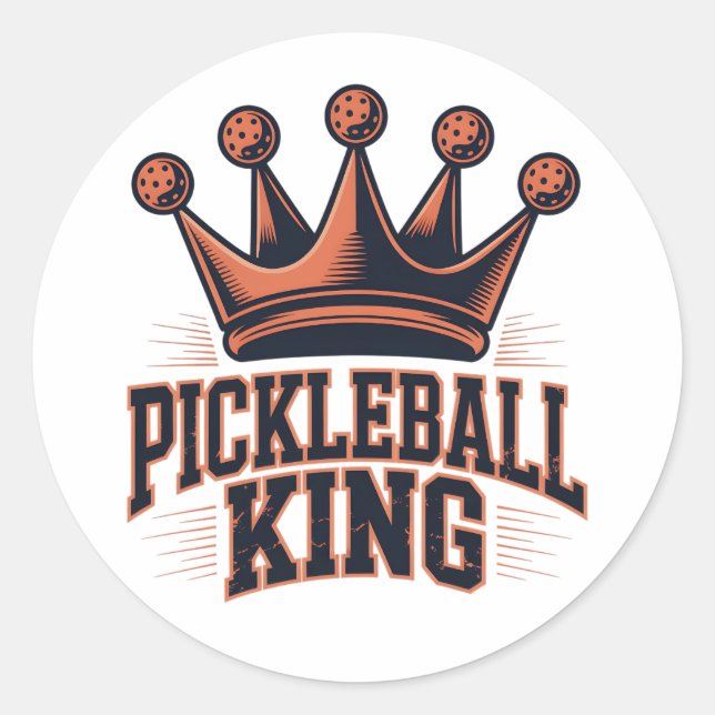 Adesivo Pickleball King (Frente)