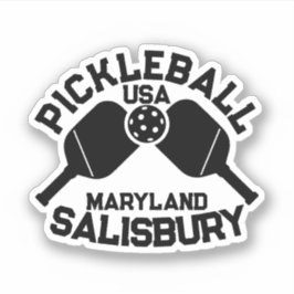 Adesivo Pickleball Paddle & Ball Salisbury Maryland Person