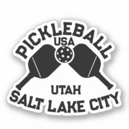 Adesivo Pickleball Paddle Ball Salt Lake City Utah Persona