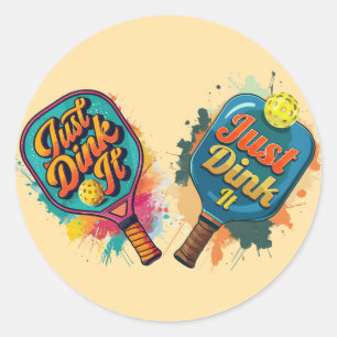 Adesivo Pickleball Paddle - Design desportivo e divertido