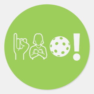 Adesivo Pickleball para Surdos