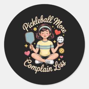 Adesivo Pickleball reclame menos jogue mais esportes posit