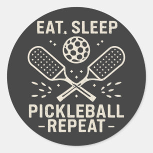 Adesivo Pickleball Routine: Coma Repetição de Pickleball n