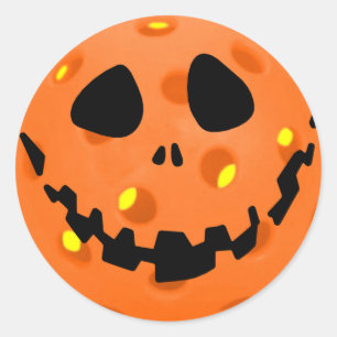 Adesivo Pickleball Skeleton Jack-o'-Lanterna Halloween
