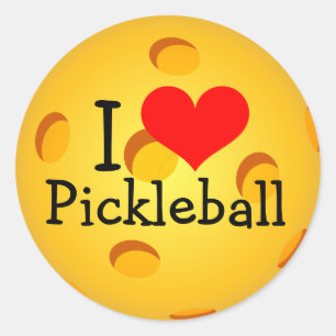 Adesivo PICKLEBALL STICKERS - "I Love Pickleball"