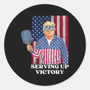 Adesivo Pickleball Usa Champ Patriotic Trump &am Político