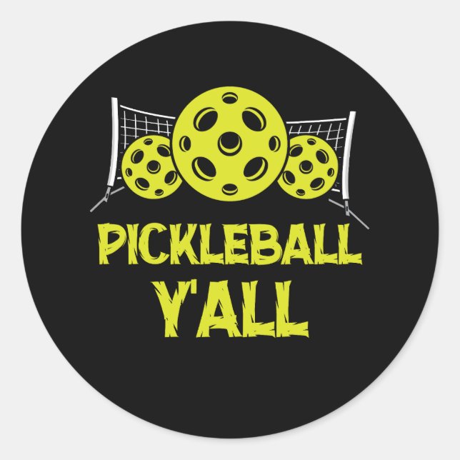 Adesivo Pickleball Y Pickle Ball Engraçado Humor Sports Fu (Frente)