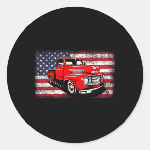 Adesivo Pickup Patriótico Caminhão Americano no 4º andar
