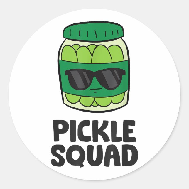 Adesivo Picle Lover Team Picles Engraçado Pickle Squad (Frente)