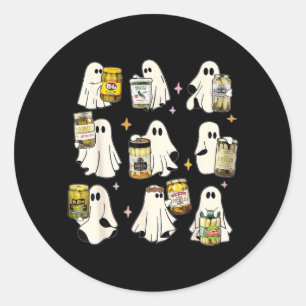Adesivo Picles Enlatados Fantasmas Picles Enlatados Cute J