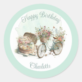 Adesivo Picnic na Festa de aniversário Floral de Park