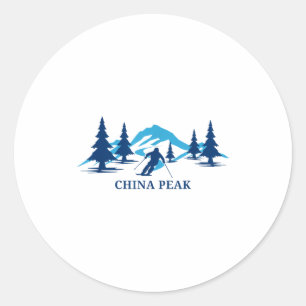 Adesivo Pico da China resort de esqui na Califórnia esqui 